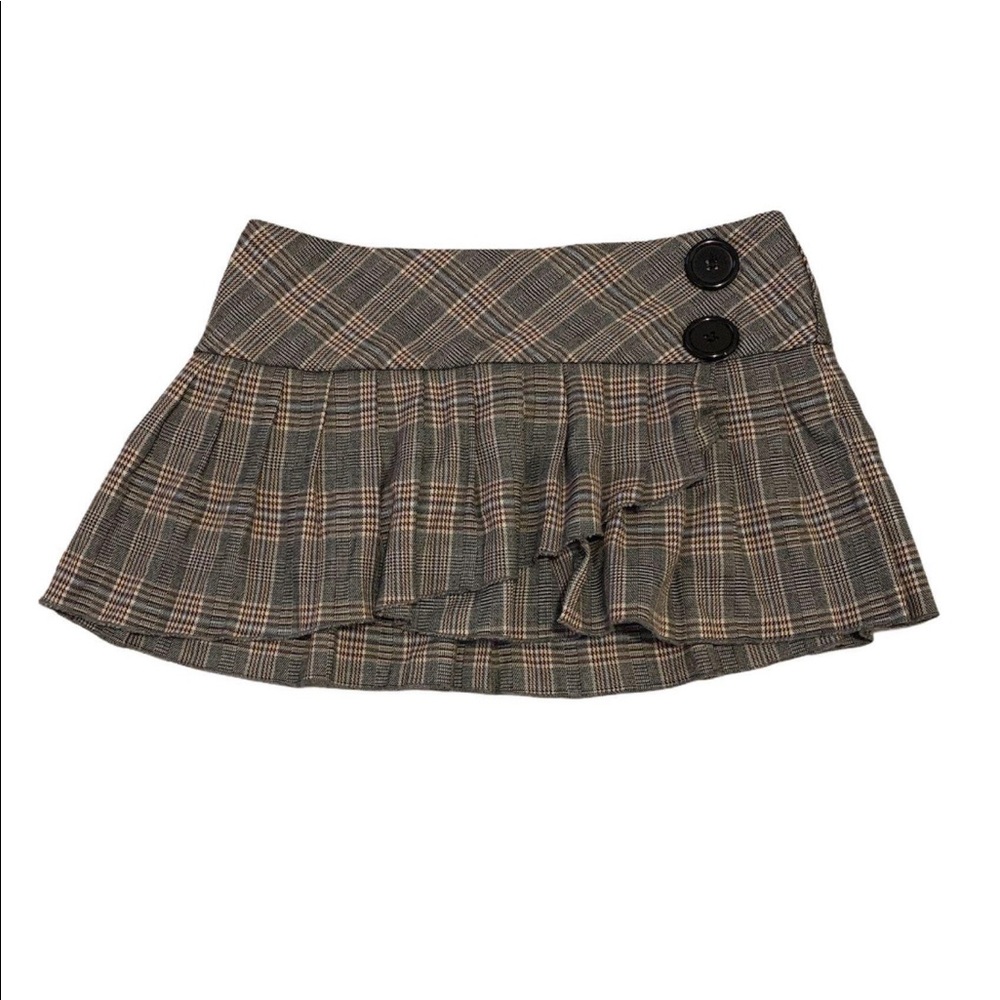 Y2K pleated mini skirt